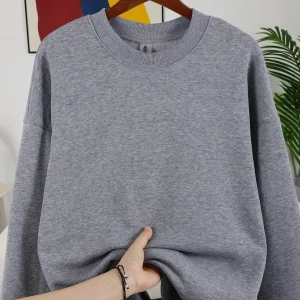 Solid Classic Pullover Street Autumn Comfy  Fleece Hoodie Unisex Jogging Loose Sweatshirts Casual Basics Daily Streetwear Of Men