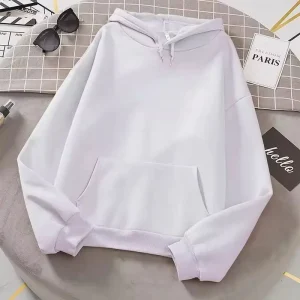 2025 white Hoodies men women Autumn Long Sleeve Pullover Tops Casual Pocket Hoodies Unisex Outer Loose Sport Wear