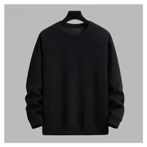 Trendy Versatile Sweatshirt Men's Solid Color Autumn and Winter Hot-selling Simple and Comfortable Unisex Round-neck Sweatshirt