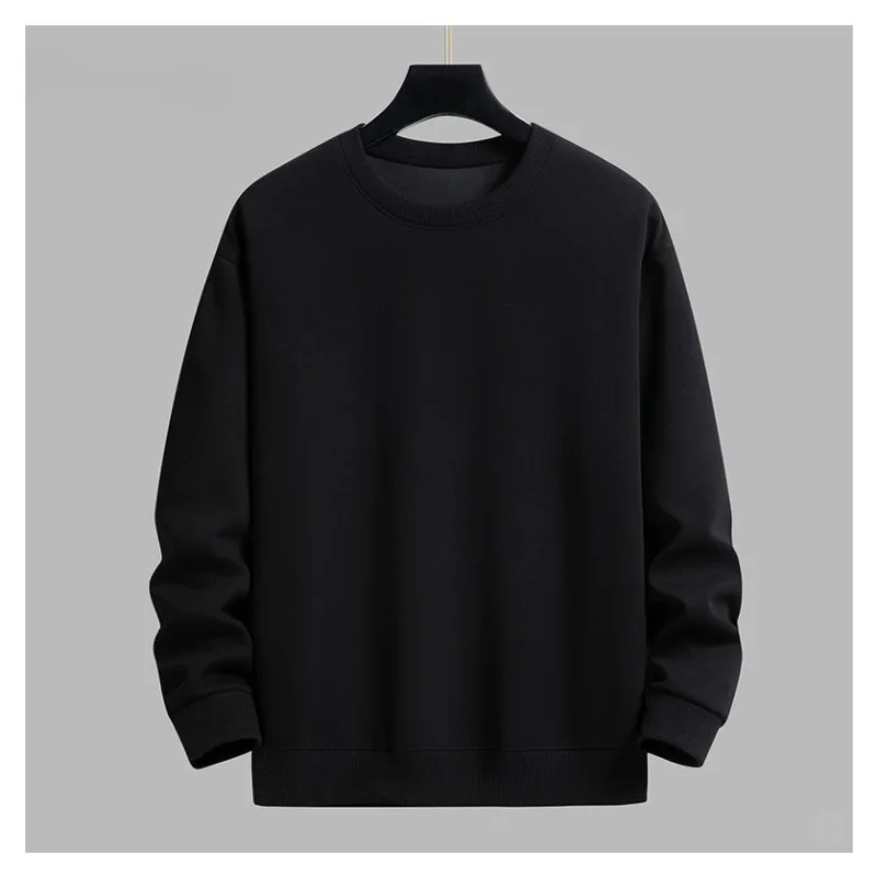 Trendy Versatile Sweatshirt Men's Solid Color Autumn and Winter Hot-selling Simple and Comfortable Unisex Round-neck Sweatshirt